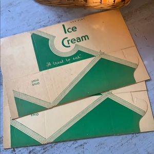 Vintage Ice Cream Boxes Kitchen Decor